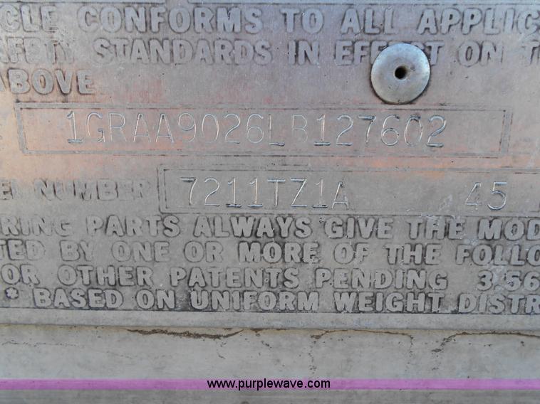 image for item L1124 1990 Great Dane 7211TZ1A refrigerated trailer