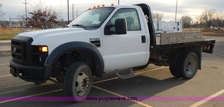 image for item L3614 2008 Ford F450 Super Duty XL flatbed truck