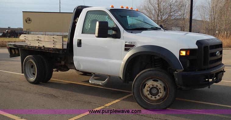image for item L3614 2008 Ford F450 Super Duty XL flatbed truck
