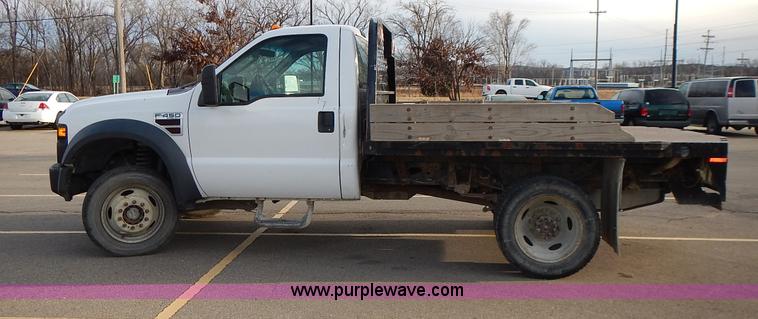 image for item L3614 2008 Ford F450 Super Duty XL flatbed truck