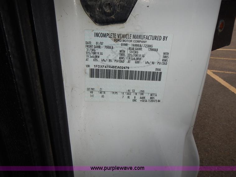 image for item L3614 2008 Ford F450 Super Duty XL flatbed truck