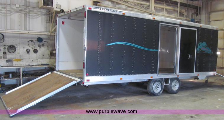 image for item L5508 1995 Featherlite enclosed snowmobile trailer