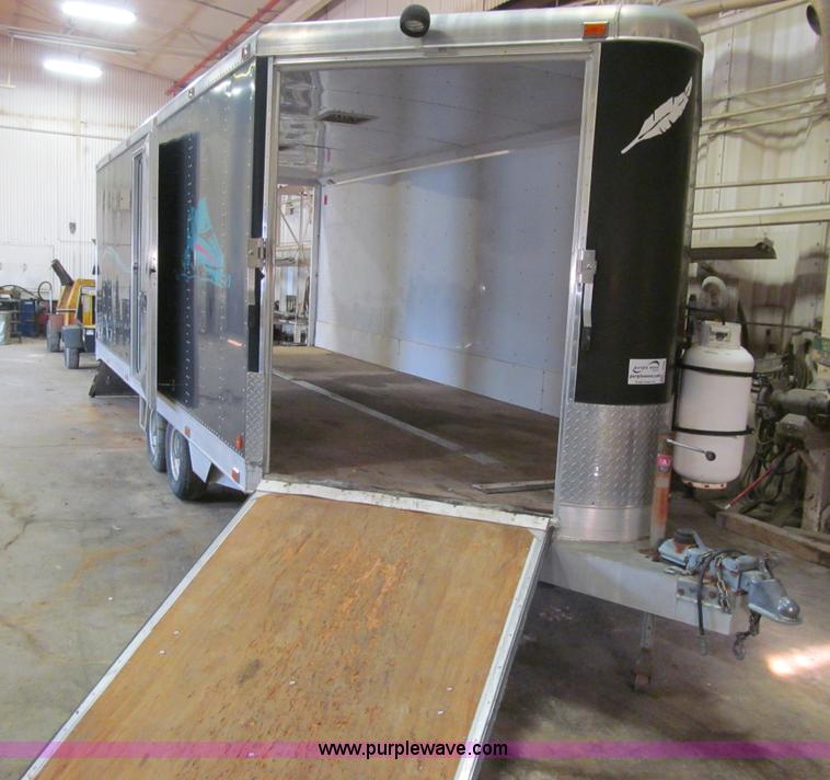 image for item L5508 1995 Featherlite enclosed snowmobile trailer