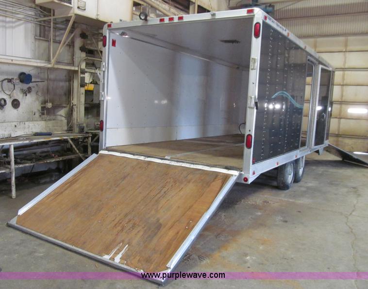 image for item L5508 1995 Featherlite enclosed snowmobile trailer