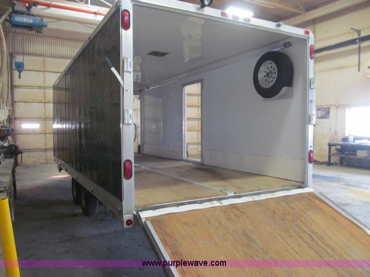 image for item L5508 1995 Featherlite enclosed snowmobile trailer