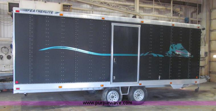 image for item L5508 1995 Featherlite enclosed snowmobile trailer