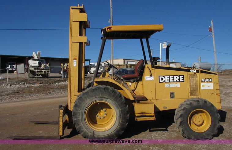 image for item I1755 2001 John Deere 488E rough terrain forklift