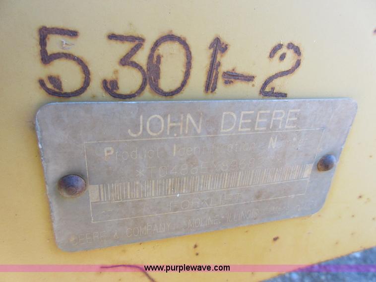 image for item I1755 2001 John Deere 488E rough terrain forklift