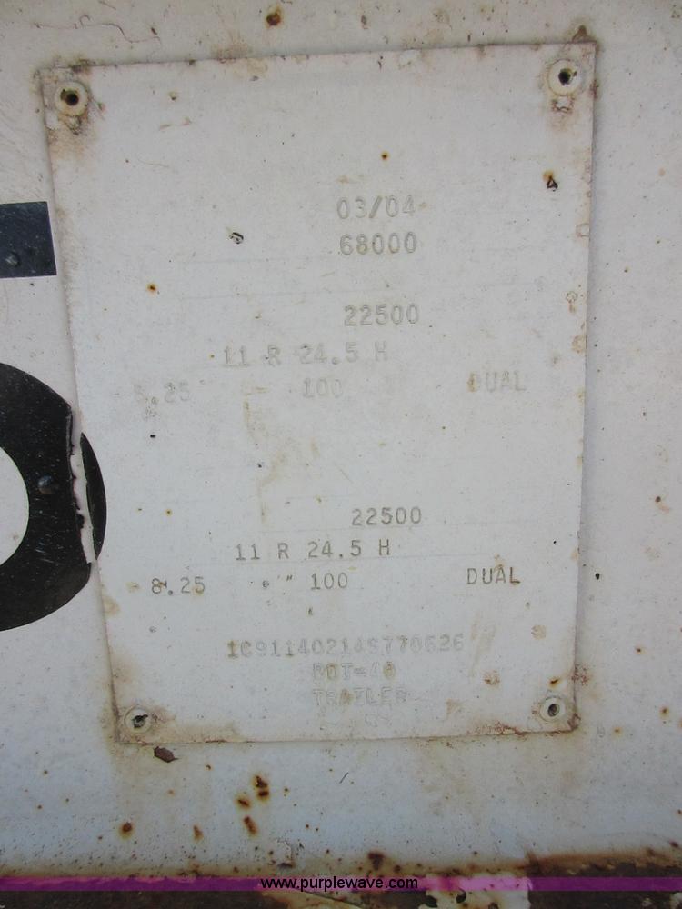 image for item I1756 2004 CTS BDT-40 bottom dump trailer