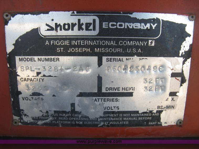 image for item J2952 Snorkel SPL32-84-2A scissor lift