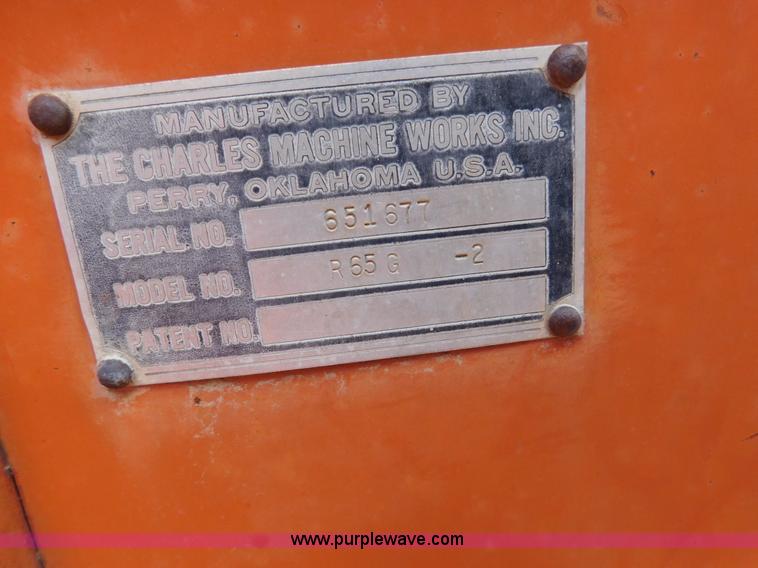 image for item J7404 1977 Ditch Witch R65G-2 trencher