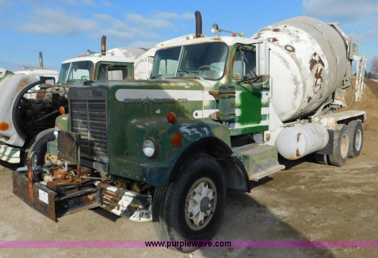 image for item J7408 1975 White Western Star ready mix truck