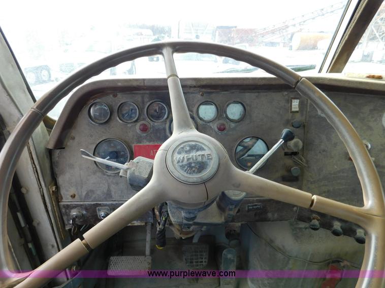 image for item J7408 1975 White Western Star ready mix truck