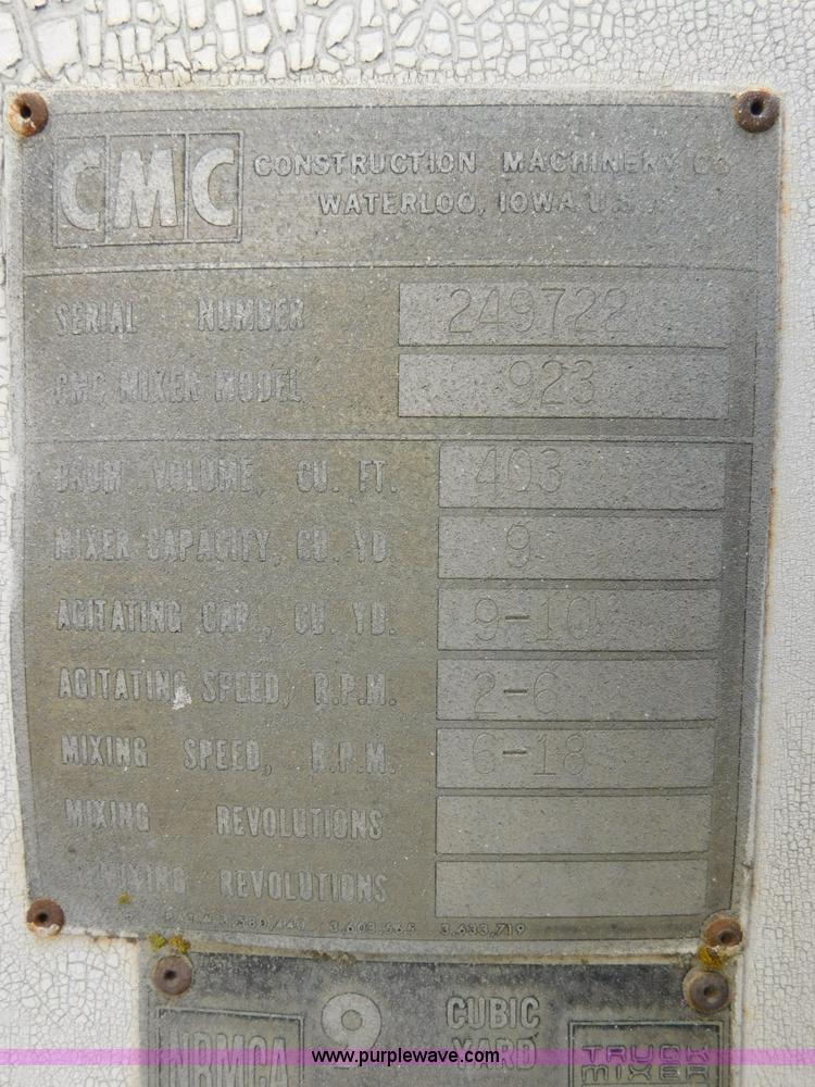 image for item J7408 1975 White Western Star ready mix truck