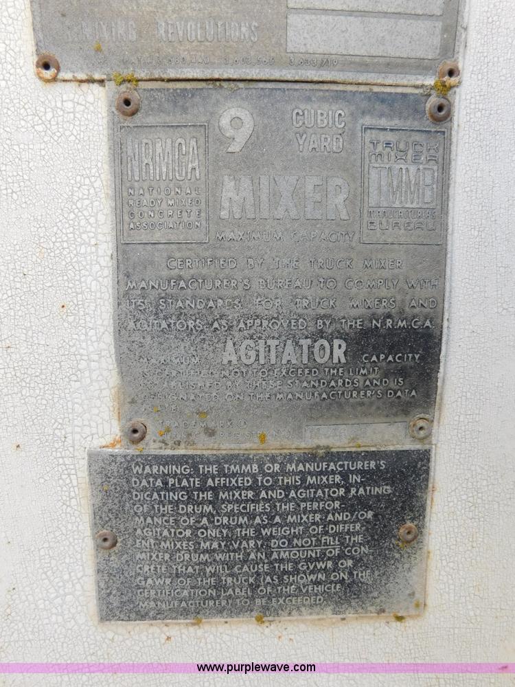 image for item J7408 1975 White Western Star ready mix truck