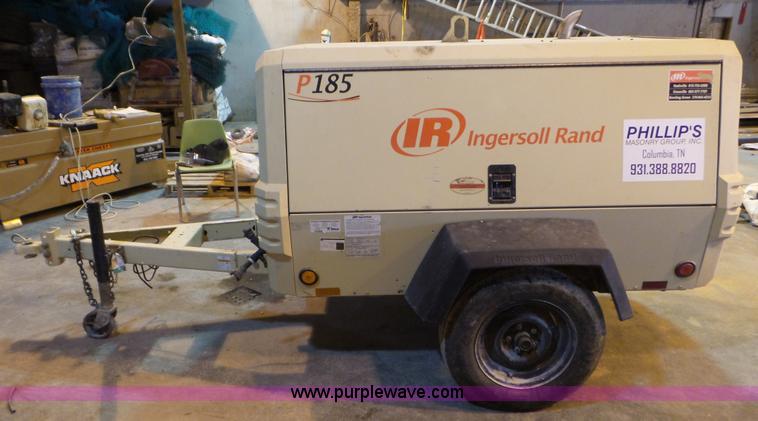 image for item J8377 2007 Ingersoll Rand P185 air compressor