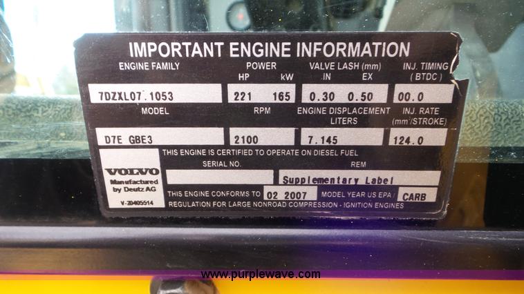 image for item J8389 2007 Volvo G940 motor grader