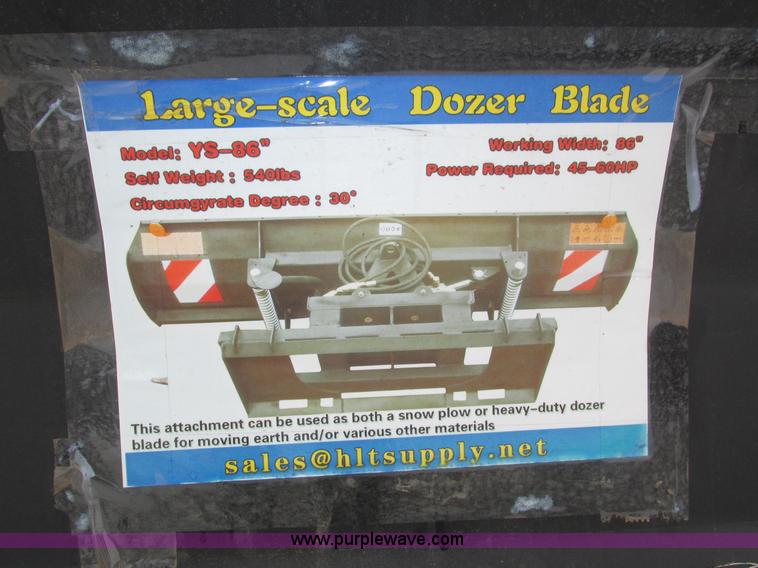 image for item J8781 Skid steer dozer blade