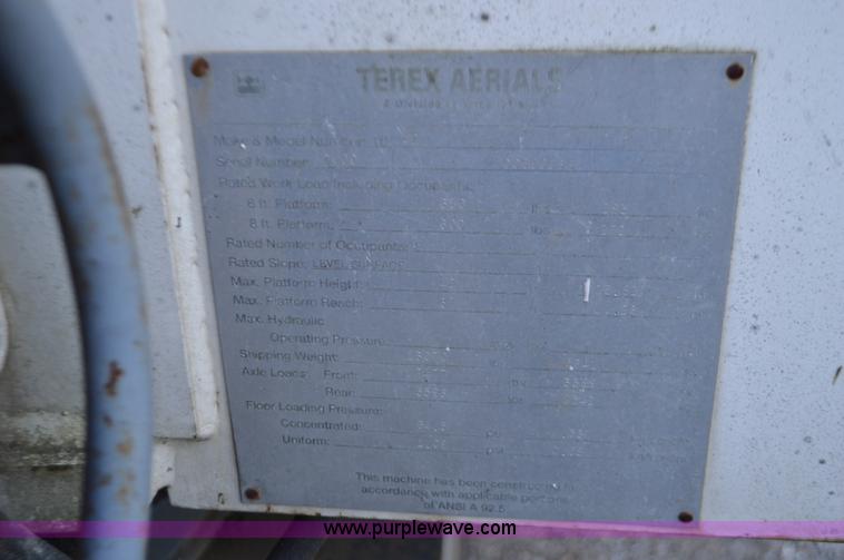 image for item K5373 2000 Terex TB42 boom lift