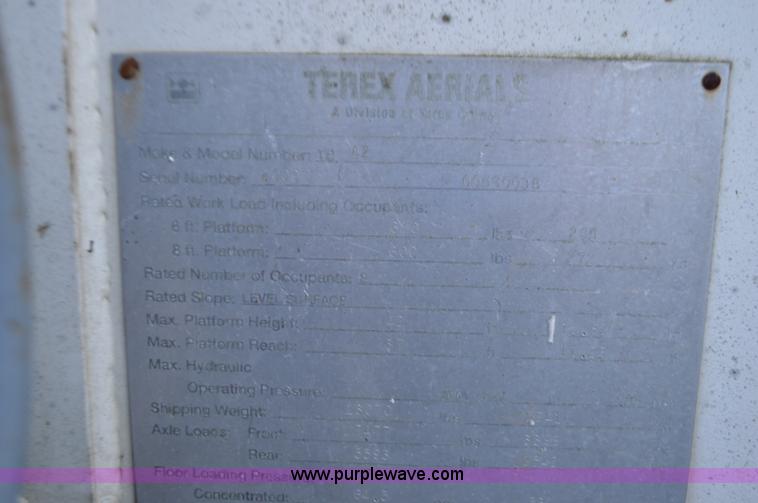 image for item K5373 2000 Terex TB42 boom lift