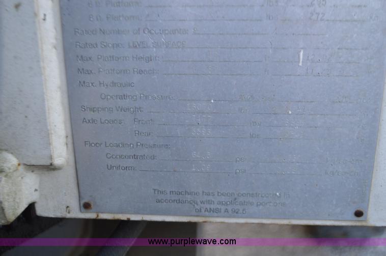 image for item K5373 2000 Terex TB42 boom lift