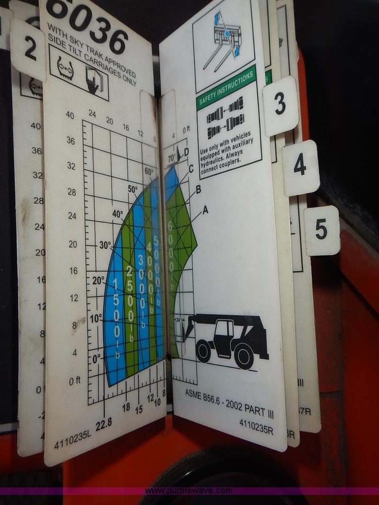 image for item L3633 2006 SkyTrak 6036 telehandler
