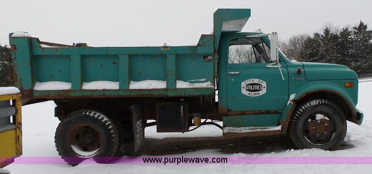 image for item L3660 1972 Chevrolet C50 dump truck