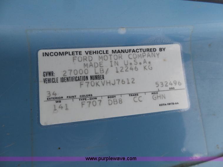 image for item L3661 1980 Ford F700 dump truck