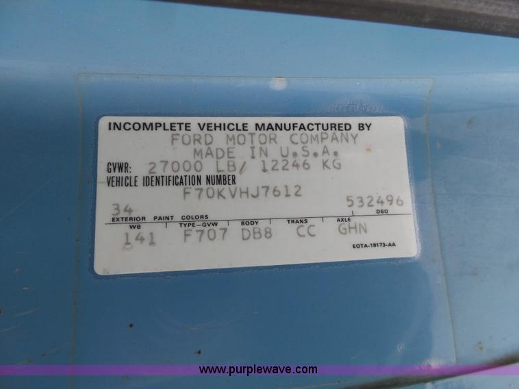 image for item L3661 1980 Ford F700 dump truck