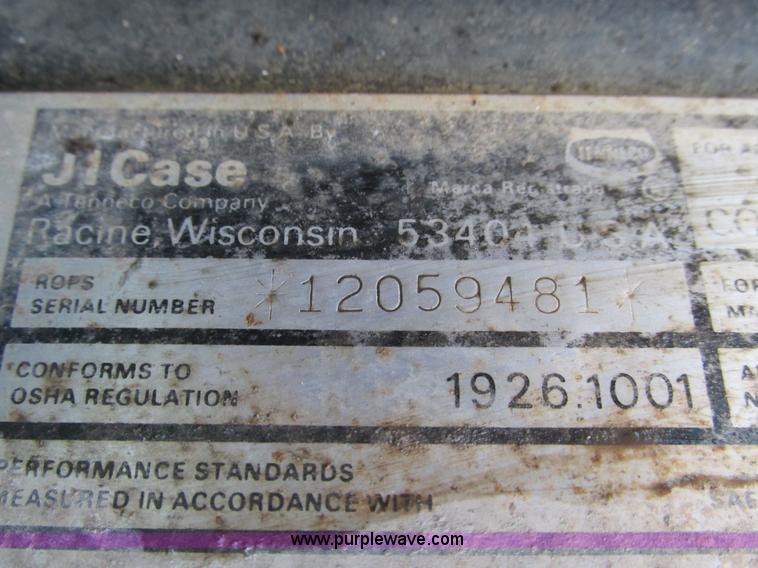 image for item L5383 1982 Case 580D backhoe