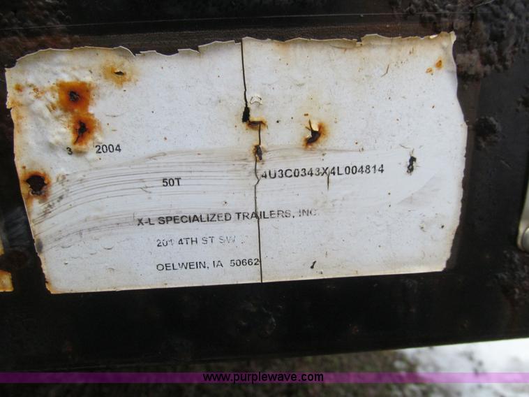image for item L5505 2004 XL Specialized XL50T equipment trailer