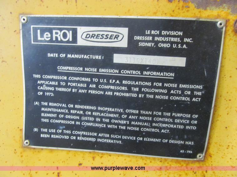 image for item L5510 Leroi air compressor
