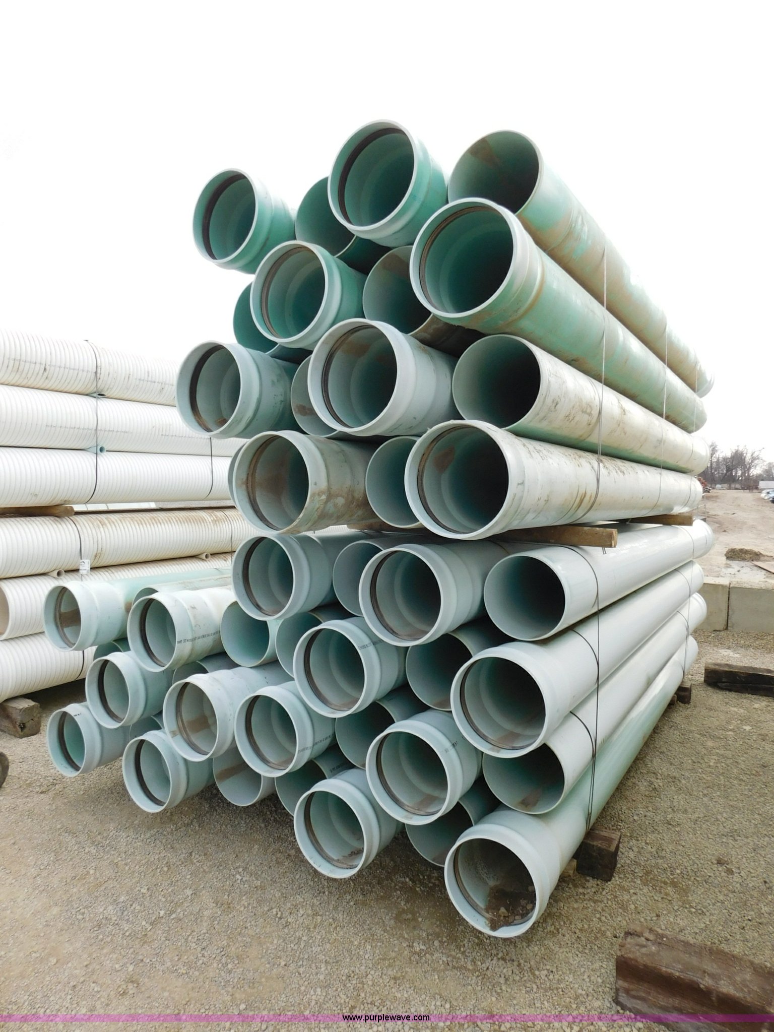 (80) PSM SDR35 PVC pipes in Salina, KS Item J7389 sold Purple Wave
