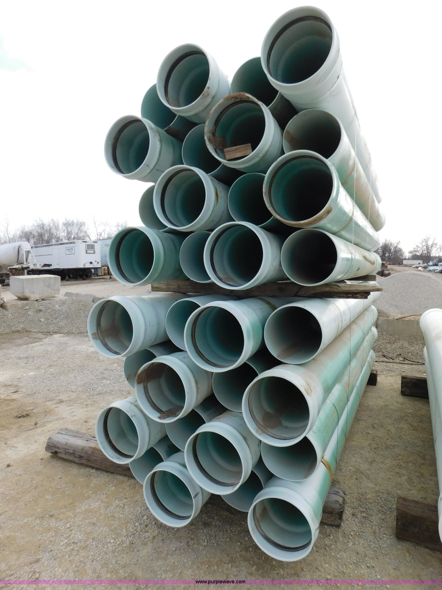 (80) PSM SDR35 PVC pipes in Salina, KS Item J7389 sold Purple Wave