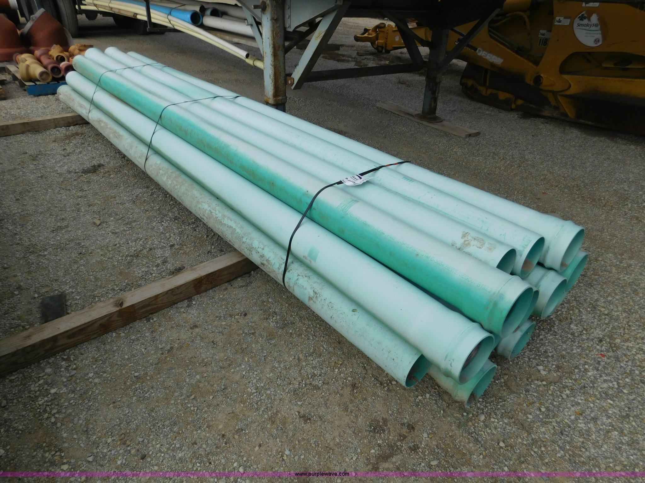 (15) SDR35 PVC sewer pipes in Salina, KS Item J7392 sold Purple Wave