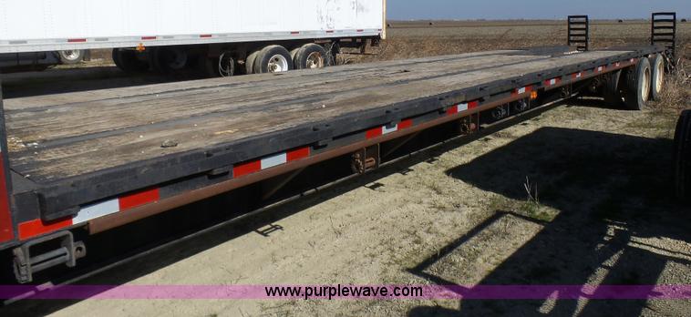 image for item L1511 1987 Transcraft drop deck trailer