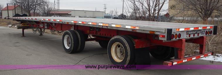 image for item L3617 2004 Transcraft Eagle flatbed trailer