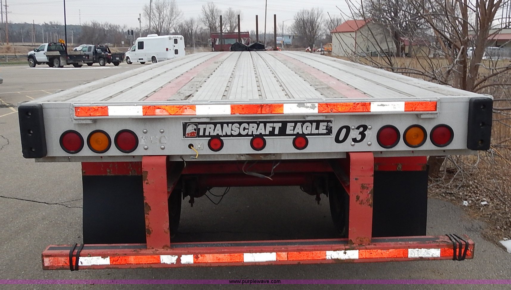 image for item L3617 2004 Transcraft Eagle flatbed trailer