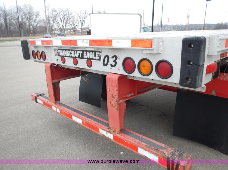 image for item L3617 2004 Transcraft Eagle flatbed trailer