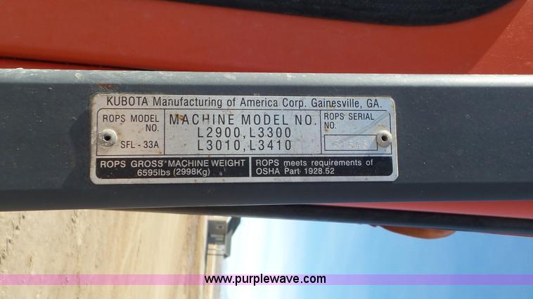 image for item G7105 Kubota L3410 MFWD tractor