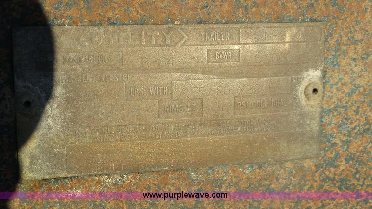 image for item G7114 1984 Utility Highboy trailer