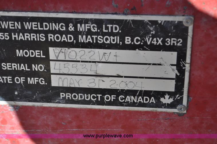 image for item G7117 2004 Loewen 1022 feed wagon