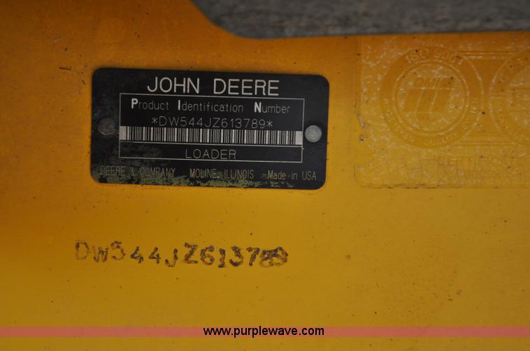 image for item G7131 2007 John Deere 544J wheel loader