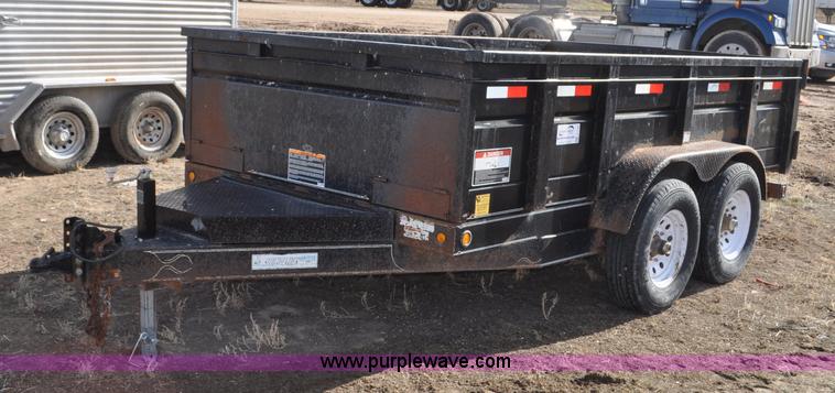 image for item G7140 2008 Side-winder PT-712DBA end dump trailer