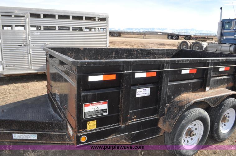 image for item G7140 2008 Side-winder PT-712DBA end dump trailer