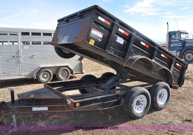image for item G7140 2008 Side-winder PT-712DBA end dump trailer