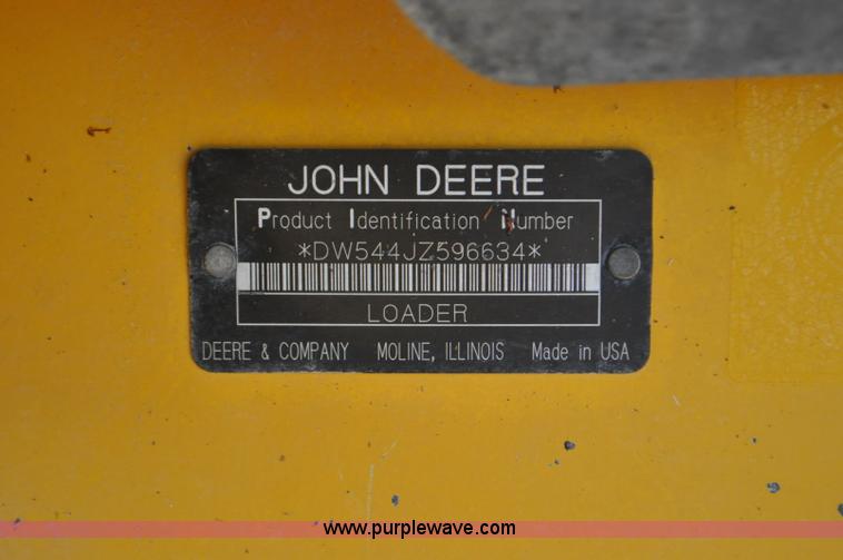 image for item G7143 2005 John Deere 544J wheel loader
