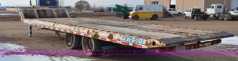 image for item G7156 2006 Trailmax FWTD-50-T tilt deck equipment trailer