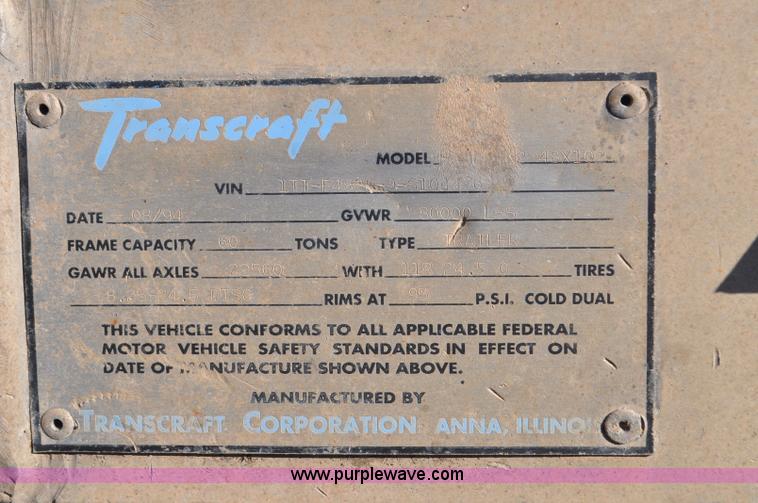image for item G7170 1995 Transcraft Eagle Super Beam flatbed trailer