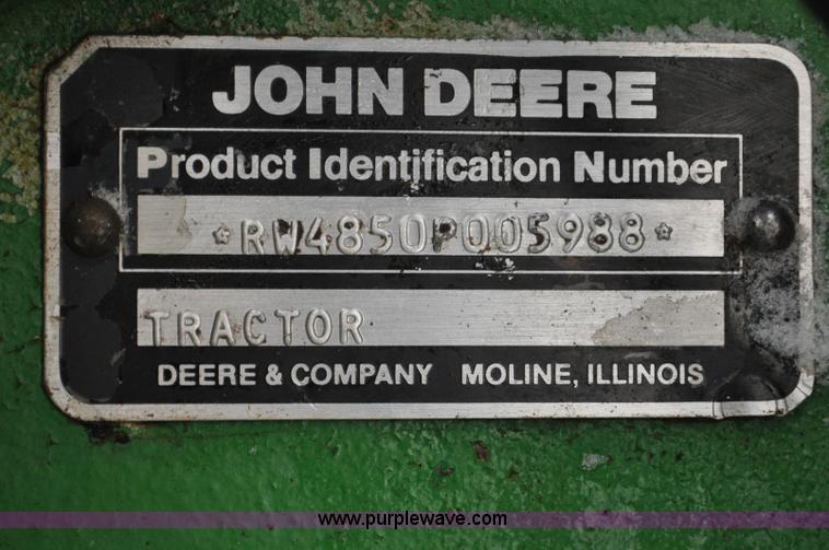 image for item G7184 1984 John Deere 4850 MFWD tractor